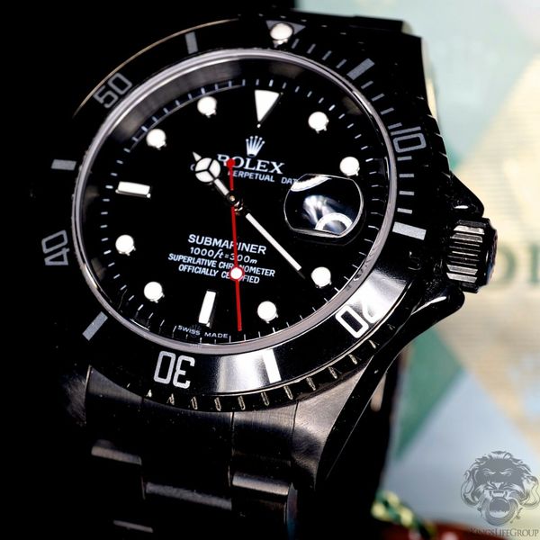 絵画 flk041134 Rolex Submariner 16610 DLC PVD Coated - Stainless Steel - Kings