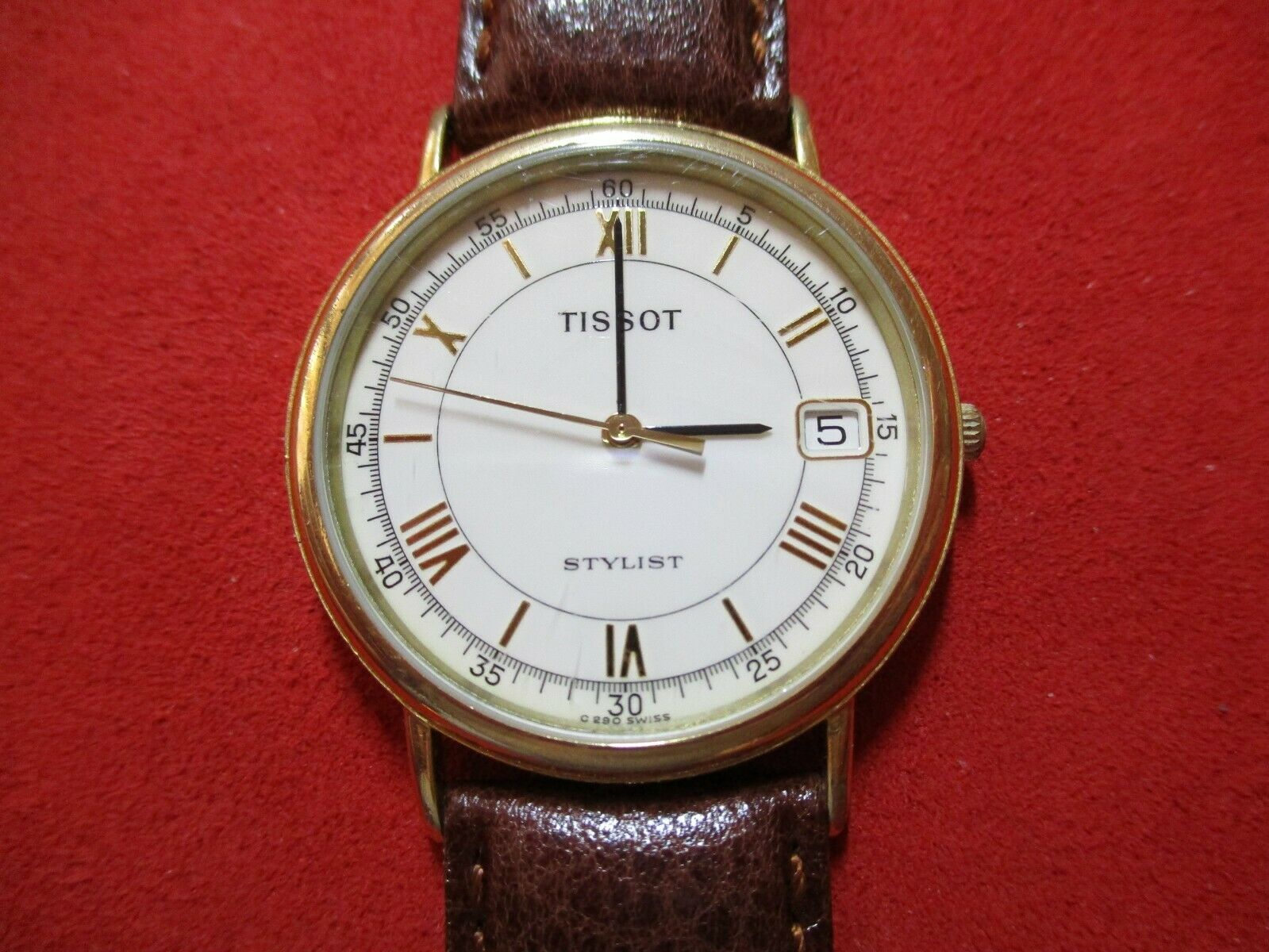 Tissot Stylist Men s Quartz C290 SWISS New Kreisler Leather Band