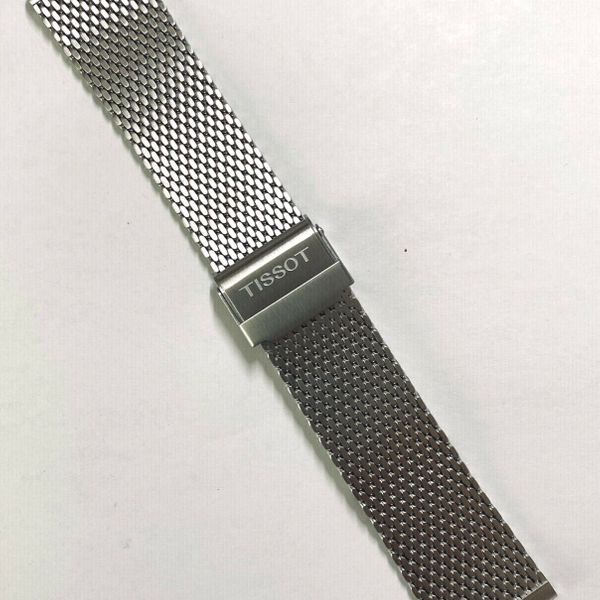 Bracelet De Montre Tissot Vintage En Acier Inox Maille Milanaise - 20mm - Occasion Bon état