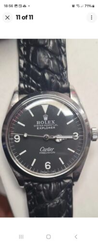ROLEX /CARTIER EXPLORER 5500-VINTAGE ROLEX CASE & DIAL&SWISS ETA
