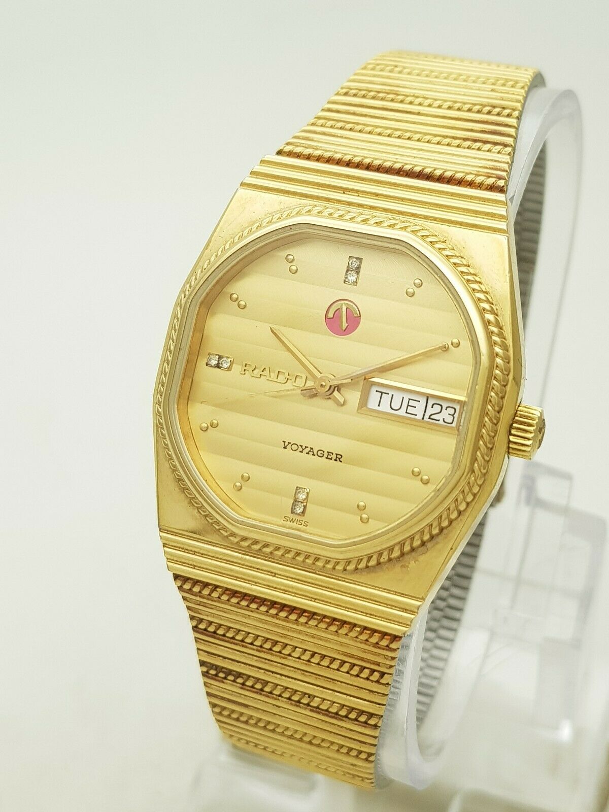 Rado voyager sale gold plated