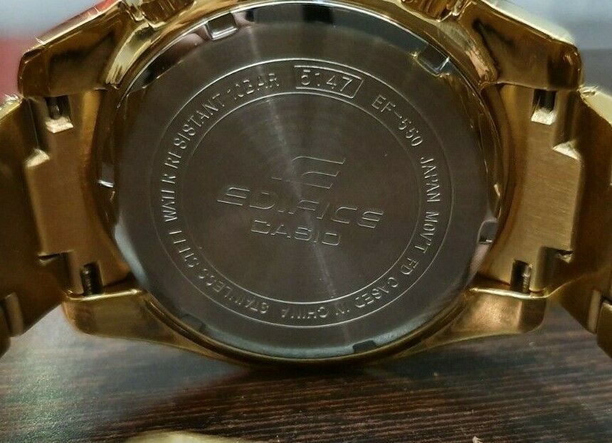 Casio fashion edifice ef 550 gold price