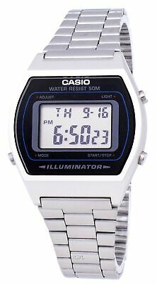 Casio Digital Stainless Steel Illuminator B640WD-1AVDF B640WD-1AV Men's ...