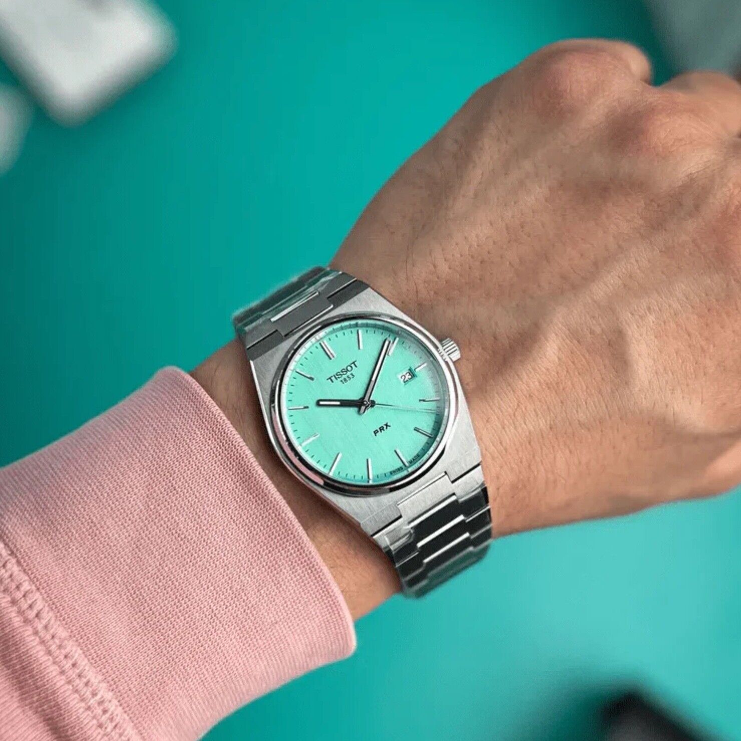 Tissot PRX Quartz Mint Green Men