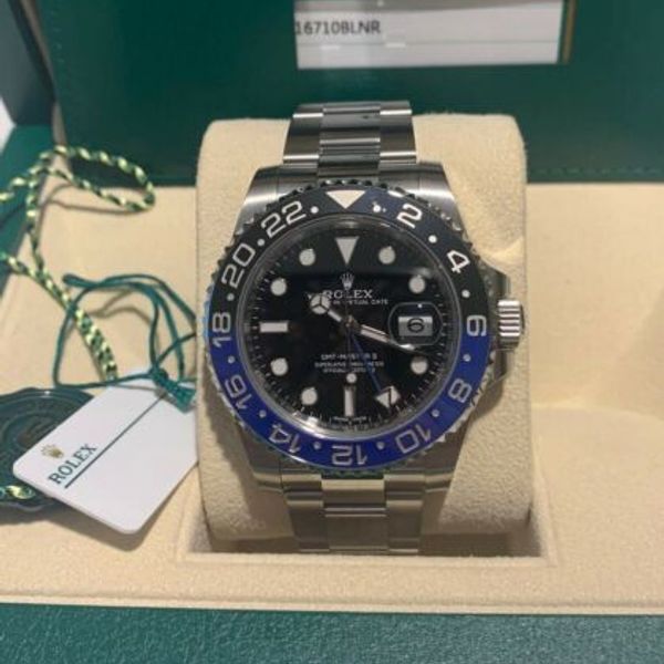 Rolex GMTMaster ll 116710BLNR Batman 2018 UNWORN Full Set With Receipt