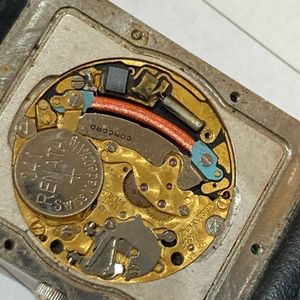 VINTAGE CONCORD WATCH CAL 210001 TANK BLACK DELIRIUM 14.20.617