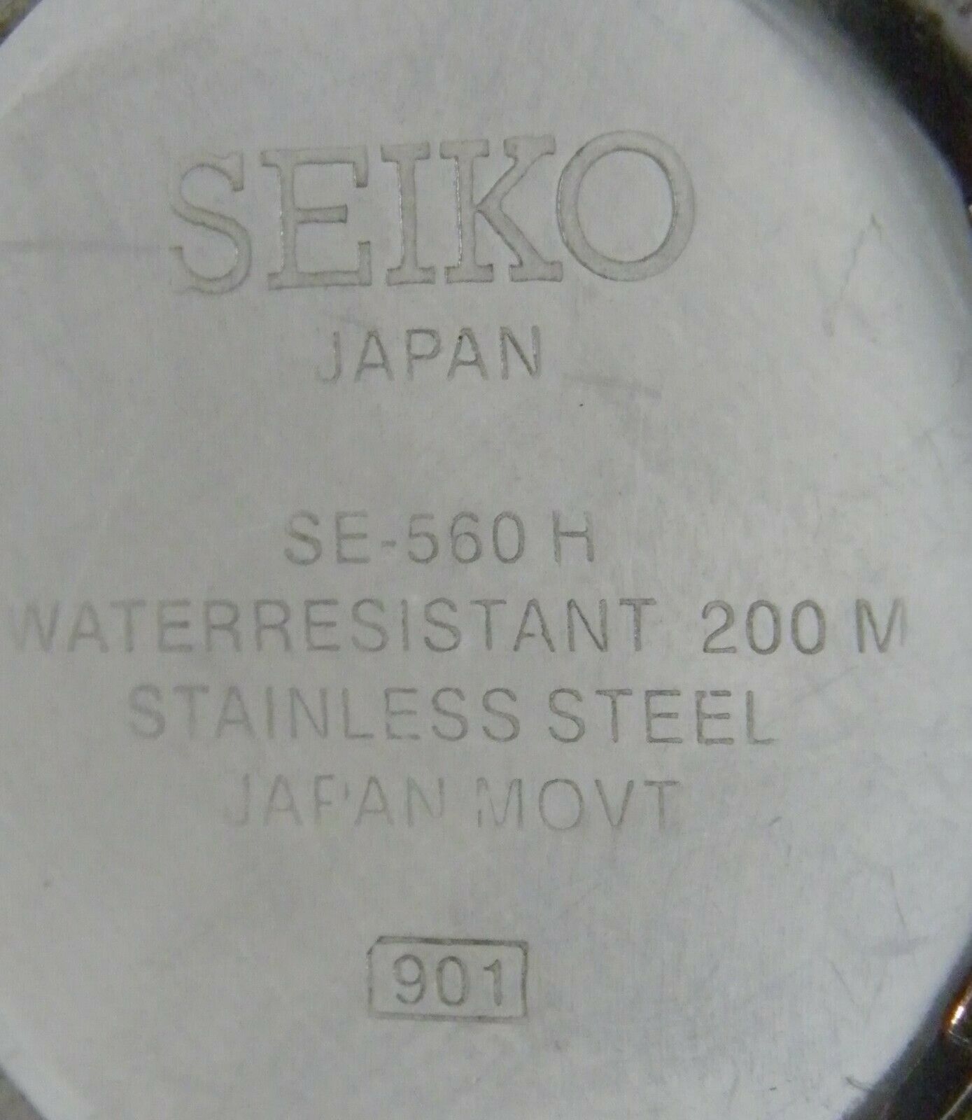 MEN S SEIKO 901 SE 560 H TITANIUM MODEL 200M ANALOG QUARTZ WATCH W