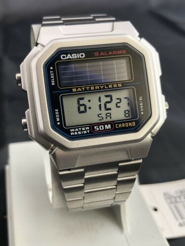 Casio hot sale retro solar