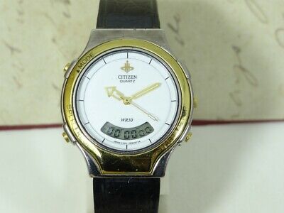 CITIZEN C200-E80222 GN-4-S DIGITAL ANALOG QUARTZ DAY AND DATE MEN