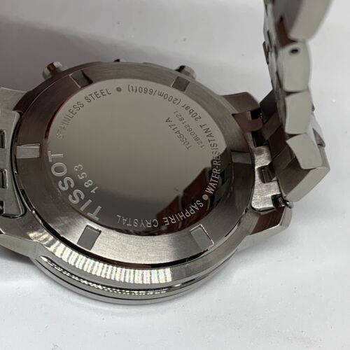 Tissot Men s Chronograph Stainless Steel Watch 43mm T055417A