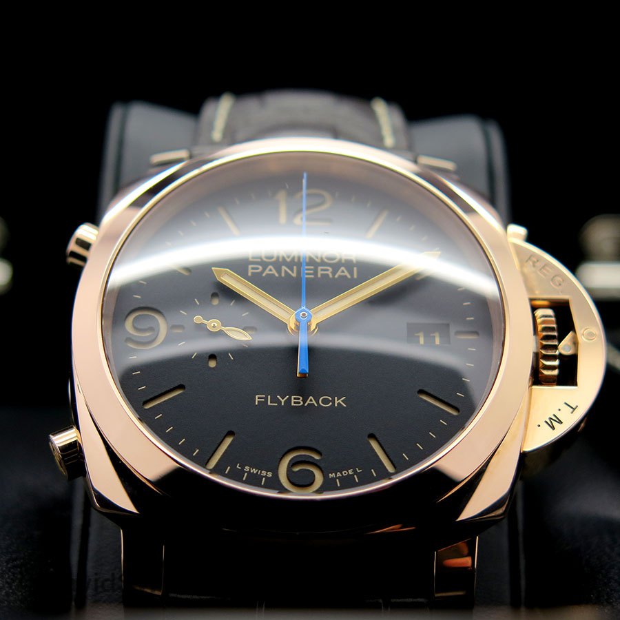 FS Panerai PAM 525 1950 LUMINOR CHRONOGRAPH FLYBACK 18K ROSE GOLD