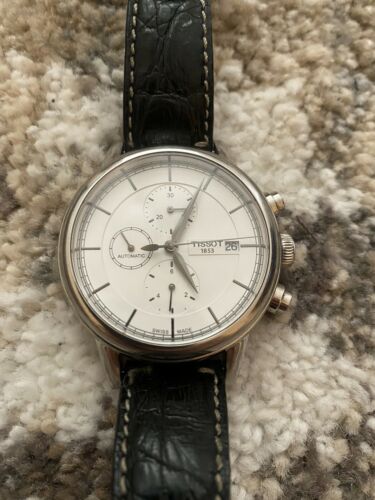 Original Tissot Carson Brown Leather Watch Strap – 19mm, Fits T085410A, T085407A, T085427A