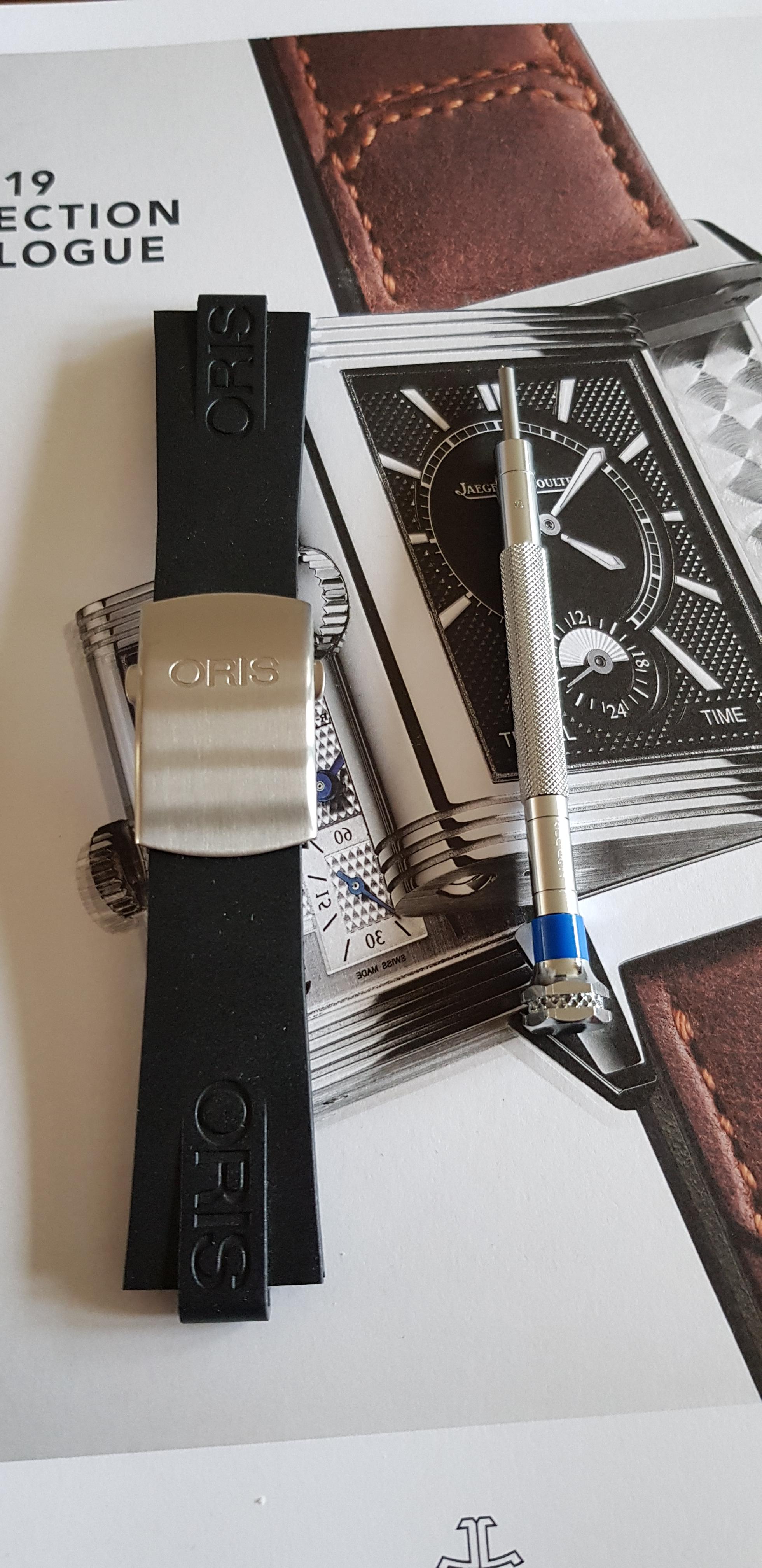 WTS Oris rubber strap for Oris Aquis 43mm Oris strap changing