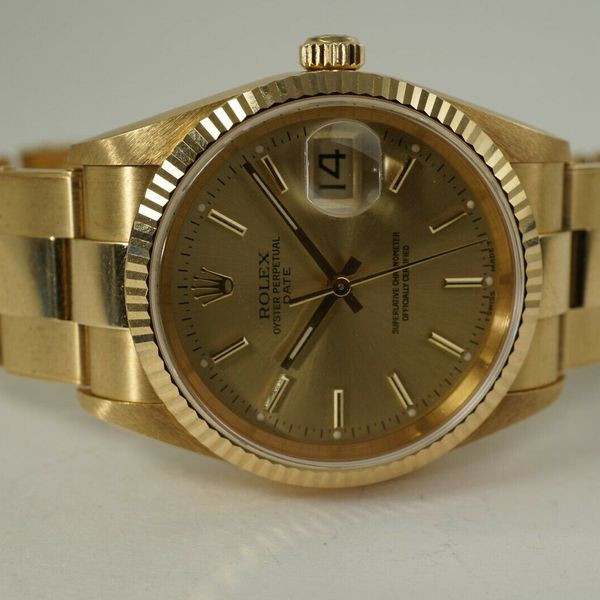 Rolex Oyster Perpetual Date 34 (15238) Price Guide and Specifications ...