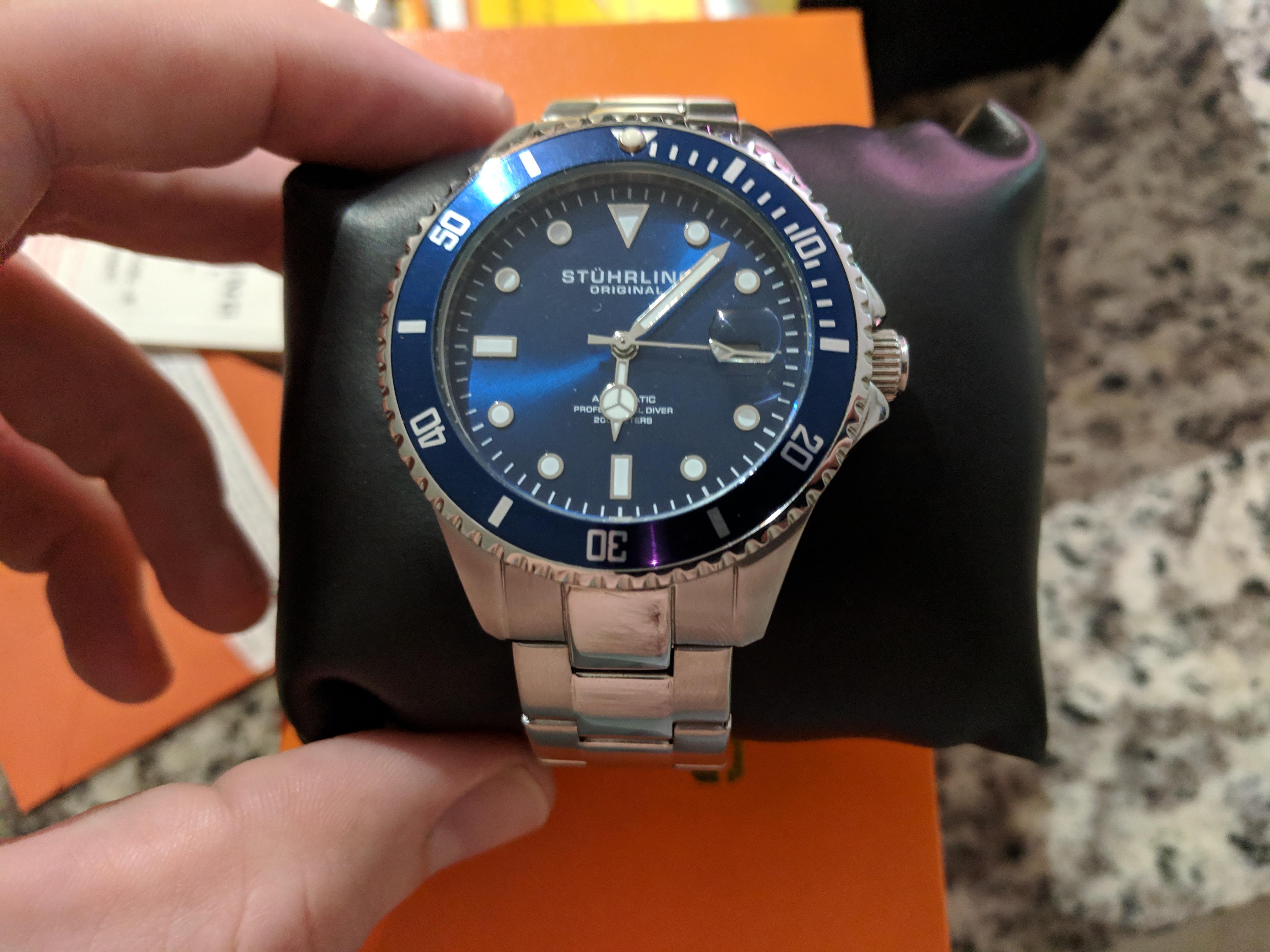 stuhrling regatta 792 automatic 42mm diver