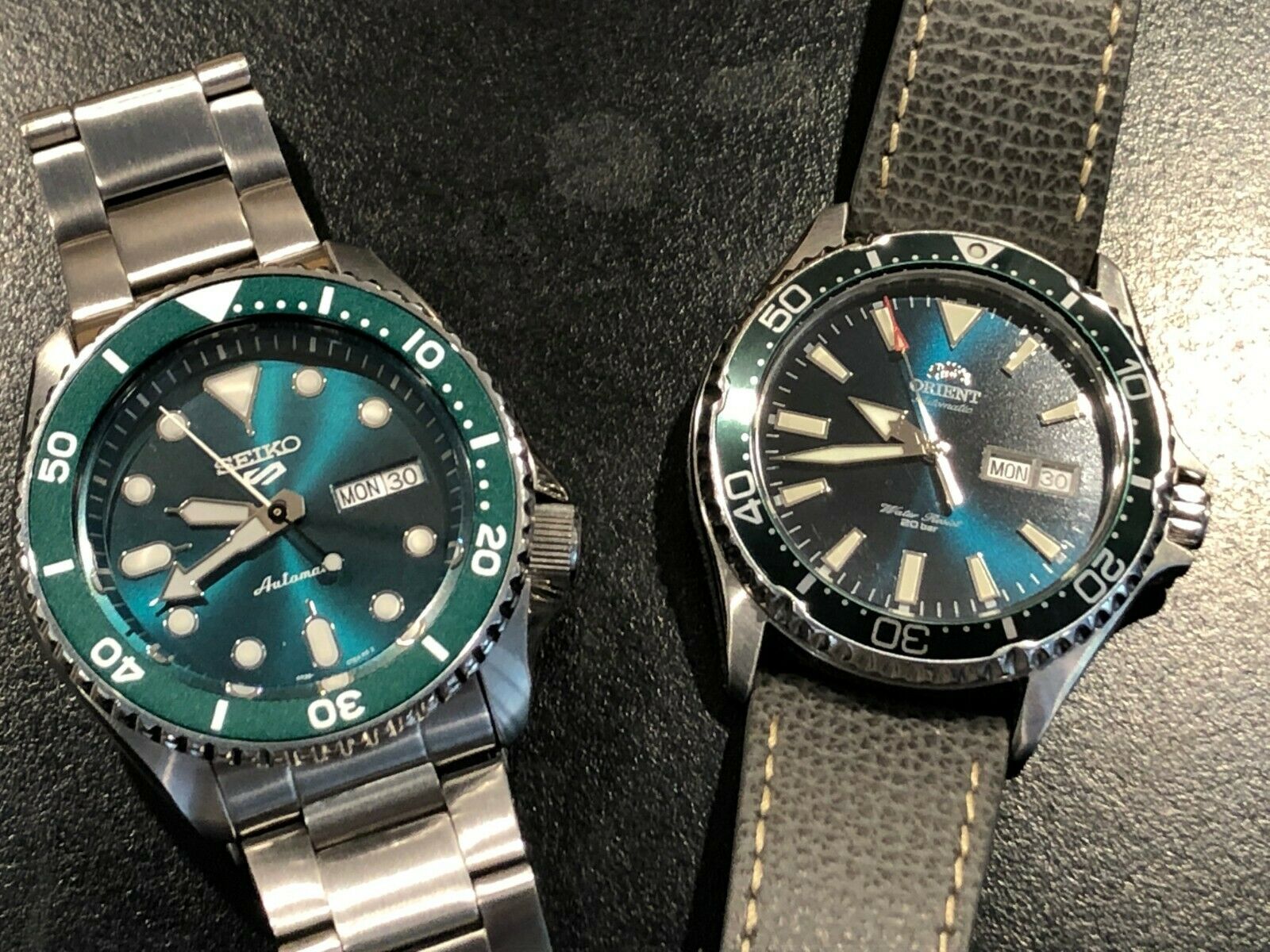 Orient Kamasu Green Automatic Diver RA-AA0004E19B With Extra Strap |  WatchCharts