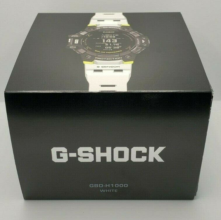 CASIO G-SHOCK GBD-H1000 1A7(WHITE) MENS WATCH SOLAR W/ HEART RATE