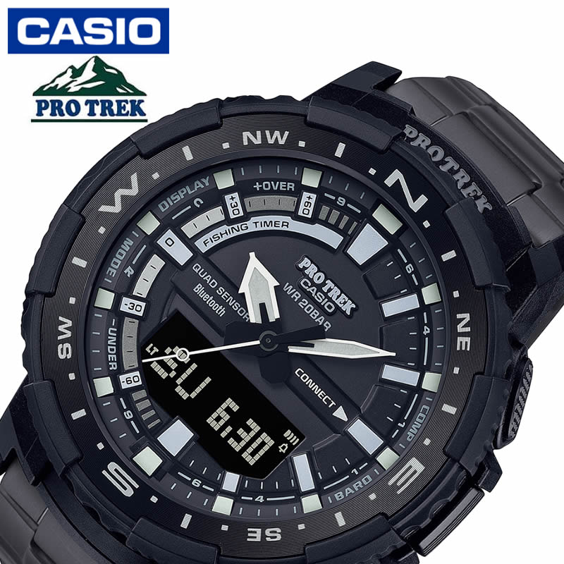 Casio Watch CASIO Watch Pro Trek Men's Watch Black PRT-B70YT-1JF