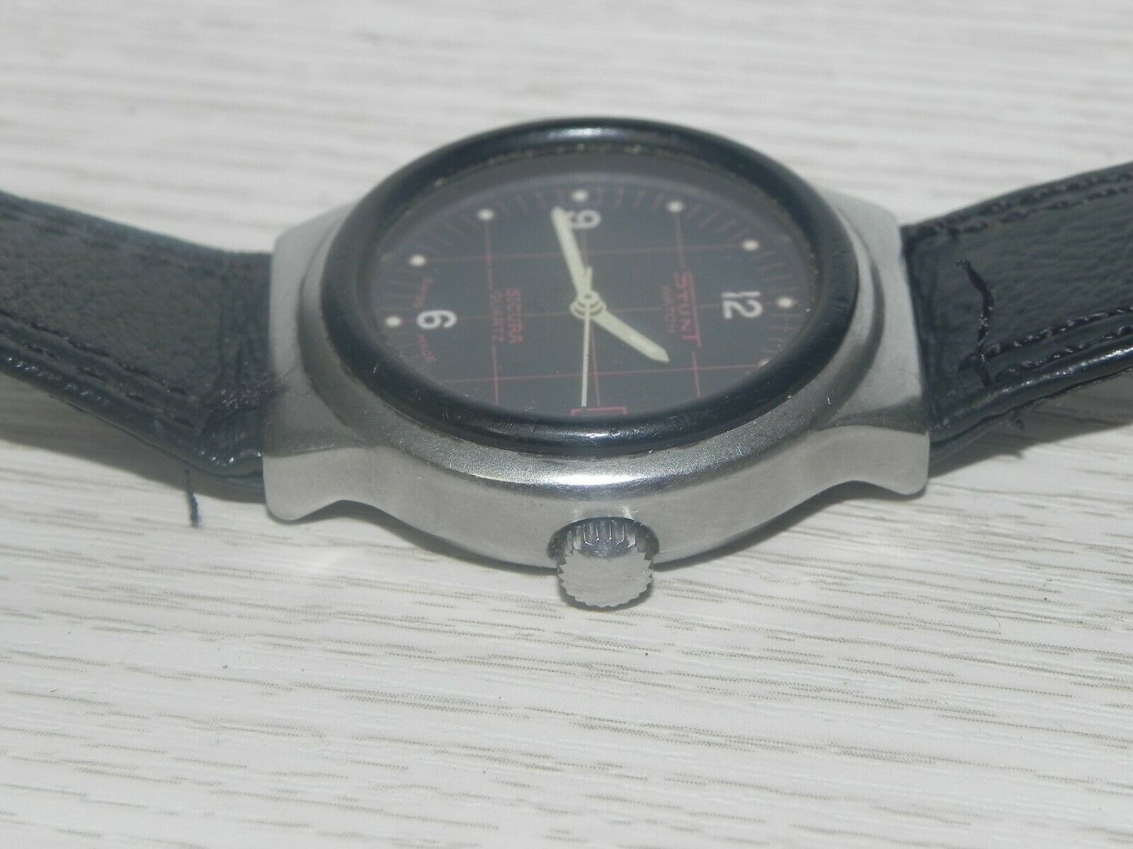 中古美品 シクラ STUNT WATCH 80s SICURA スイス製 腕時計