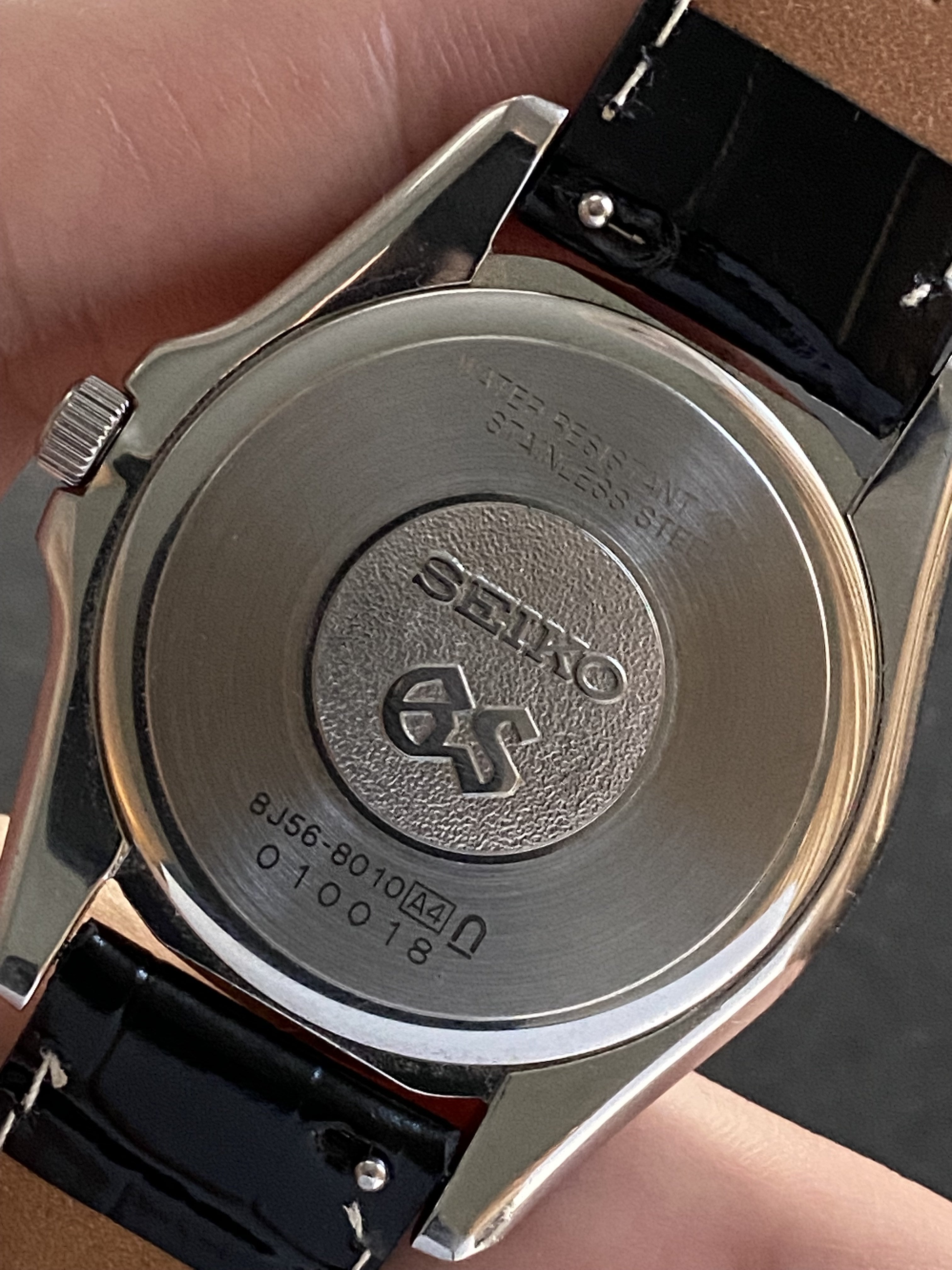 Grand Seiko SBGF005 (ref. 8J56-8010) - black waffle dial, very 