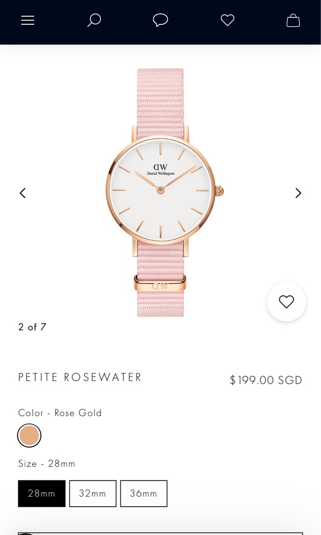 BRAND NEW PETITE ROSEWATER 28MM DANIEL WELLINGTON WatchCharts