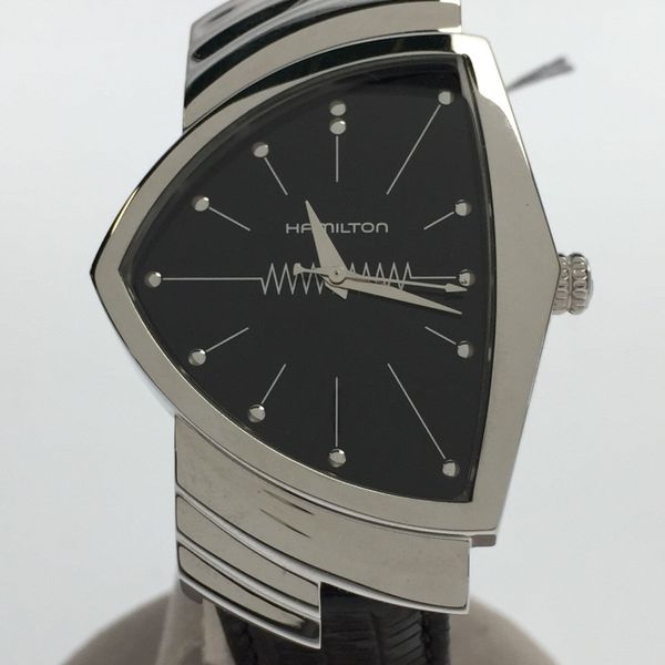 [Used] HAMILTON H244112 / Ventura / Quartz watch / Analog // BLK / BLK / 5 ATM water resistant