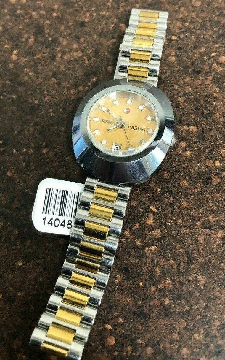 Rado Diastar Two Tones Swiss Watch For Women 557.403.3 Pre Owned