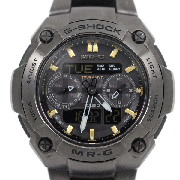 Used] Casio G-SHOCK MR-G Solar Radio Men's Watch Anadigi Titanium