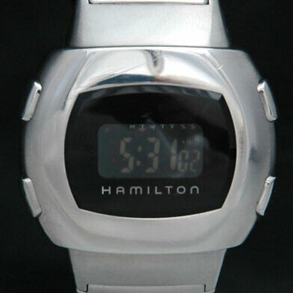 2002 HAMILTON Men In Black 2 DIGITAL LED LCD MEN WATCH MIB Prop LE ...