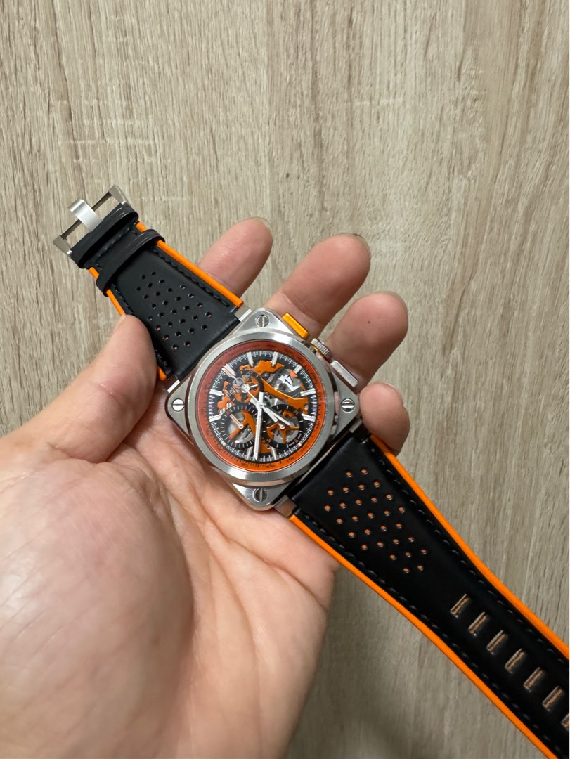 HOTTEST RARE Bell Ross BR 03 94 Aero GT Orange Chronograph