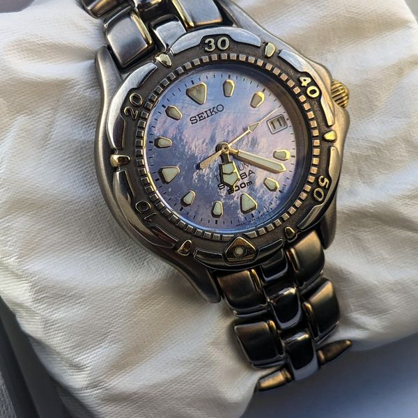 wts] vintage Seiko Scuba 7N35-6120 Gents Blue Mother of Pearl dial 