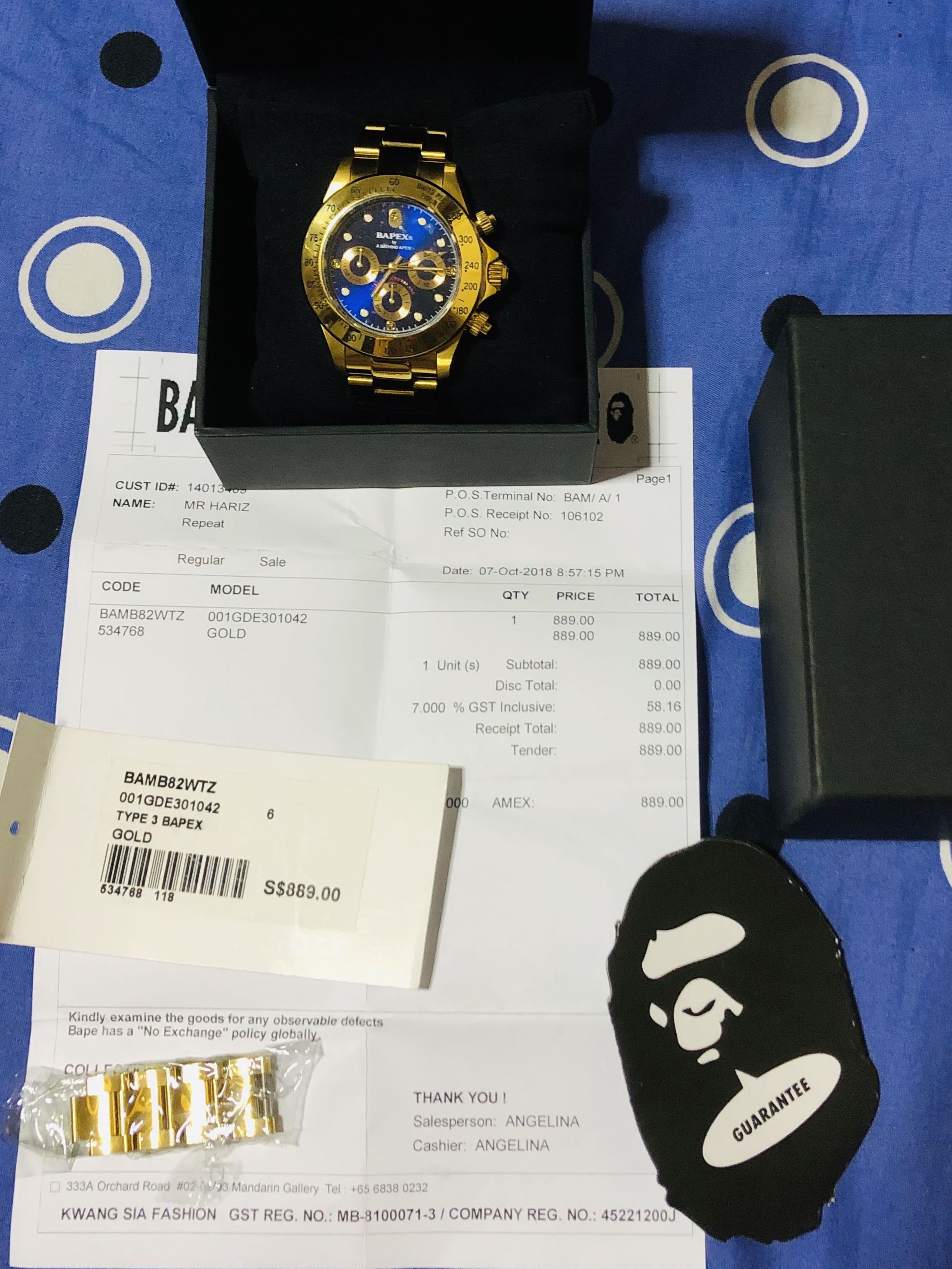 Bapex type 3 on sale gold