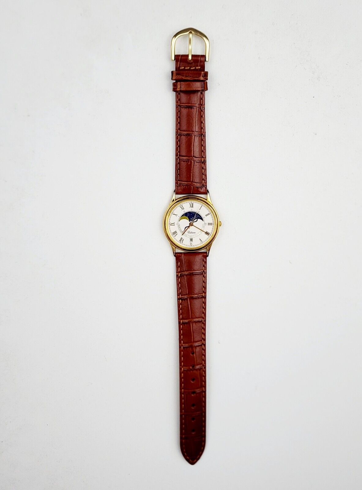 Men's JAPAN Vintage 1989 Gold Plated MOONPHASE Watch CITIZEN