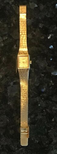 Vintage 14k GE 3676 Longines Womens Watch WIND UP WORKS GOLD COLOR