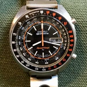 Vintage Seiko 7017 6050 Speed Timer “Rally Meter”, Flyback