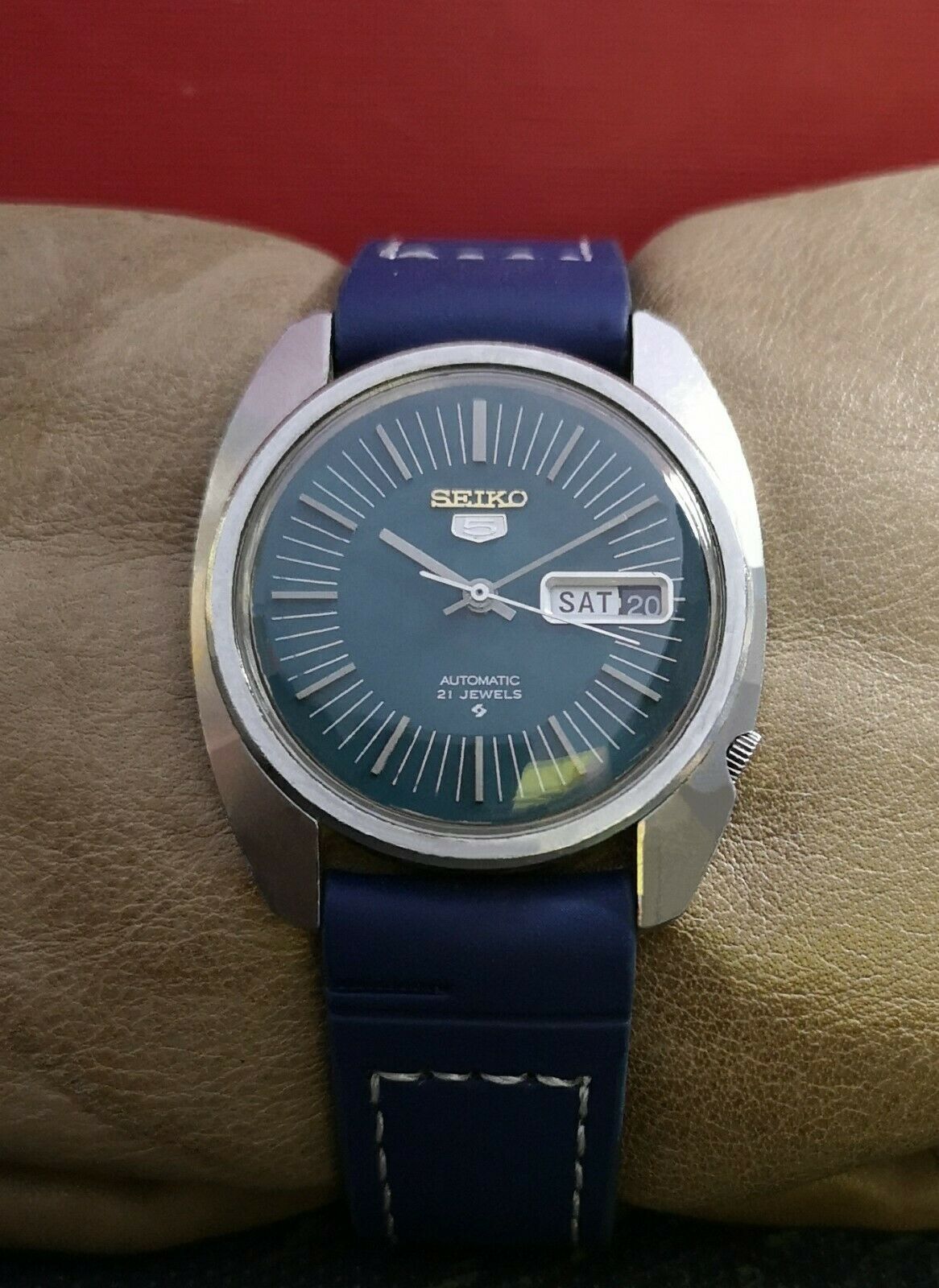 SEIKO AUTOMATIC 6119-8470 DAY/DATE VINTAGE 70's RARE 21J JAPAN