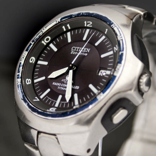 Citizen Attesa Eco-Drive Titanium Radio Controlled Date
