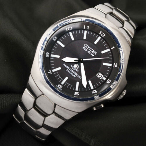 CITIZEN ATTESA Eco-Drive Radio Controlled Titanium A412