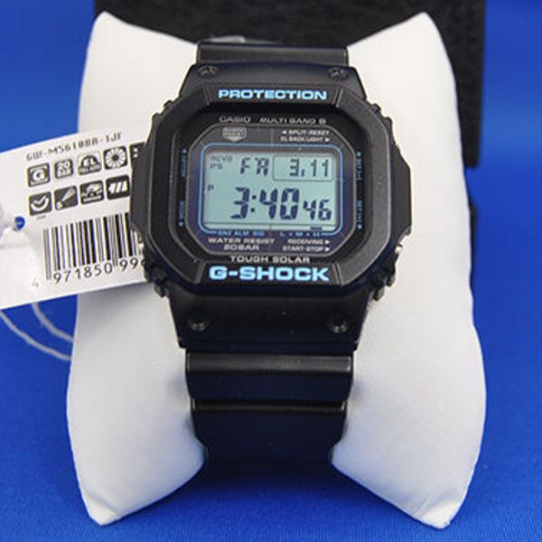 Casio Gw M5610ba 1jf G Shock Solar Multiband6 Black X Blue Watch Japan Model New Watchcharts