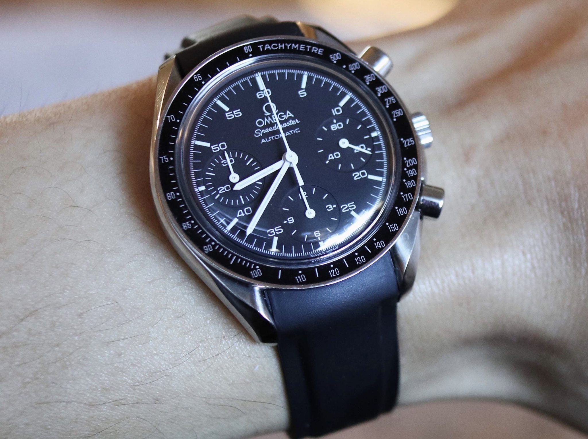 omega moonwatch rubber strap