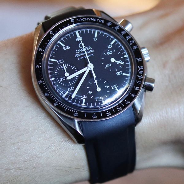 speedmaster reduced rubber strap