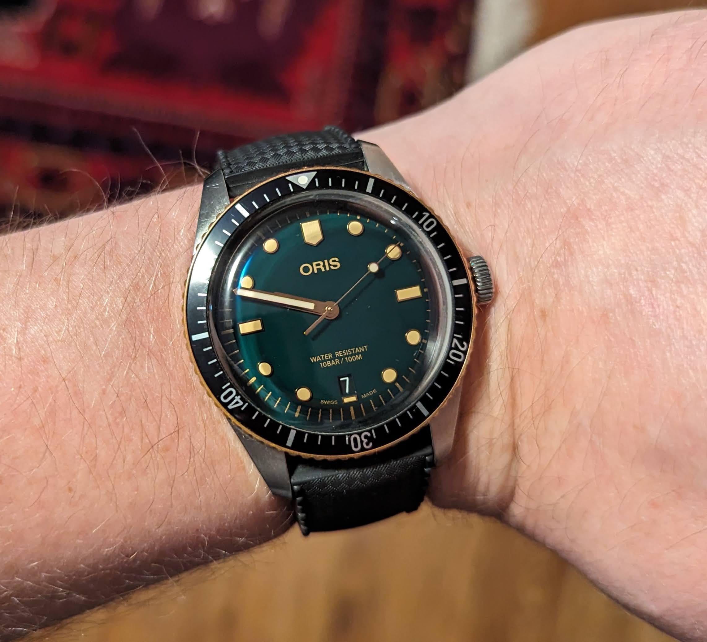 Oris 65 best sale green bronze