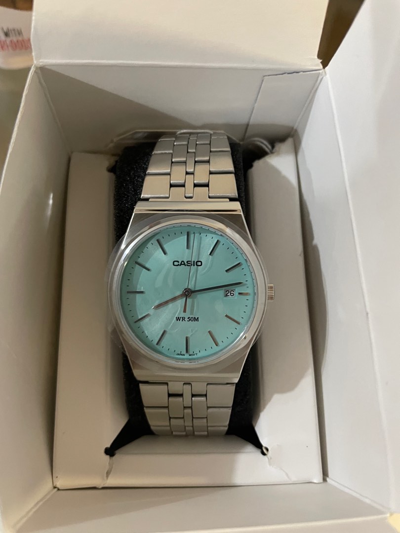 Casio Vintage Blue Watch Tiffany MTP-B145D-2A1V CASIO MTP-B145D