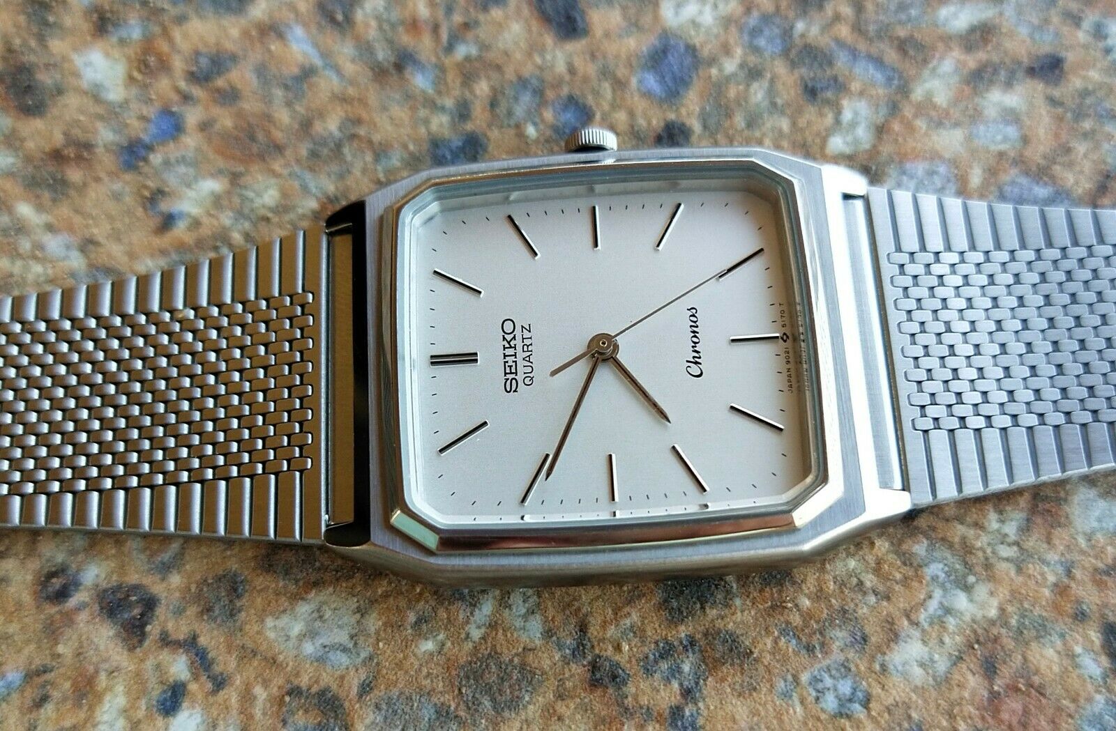 セイコー SEIKO Chronos 9021-5130 クォーツ腕時計 セイコー クロノス クオーツ 角型 9021-5130 昭和59年製
