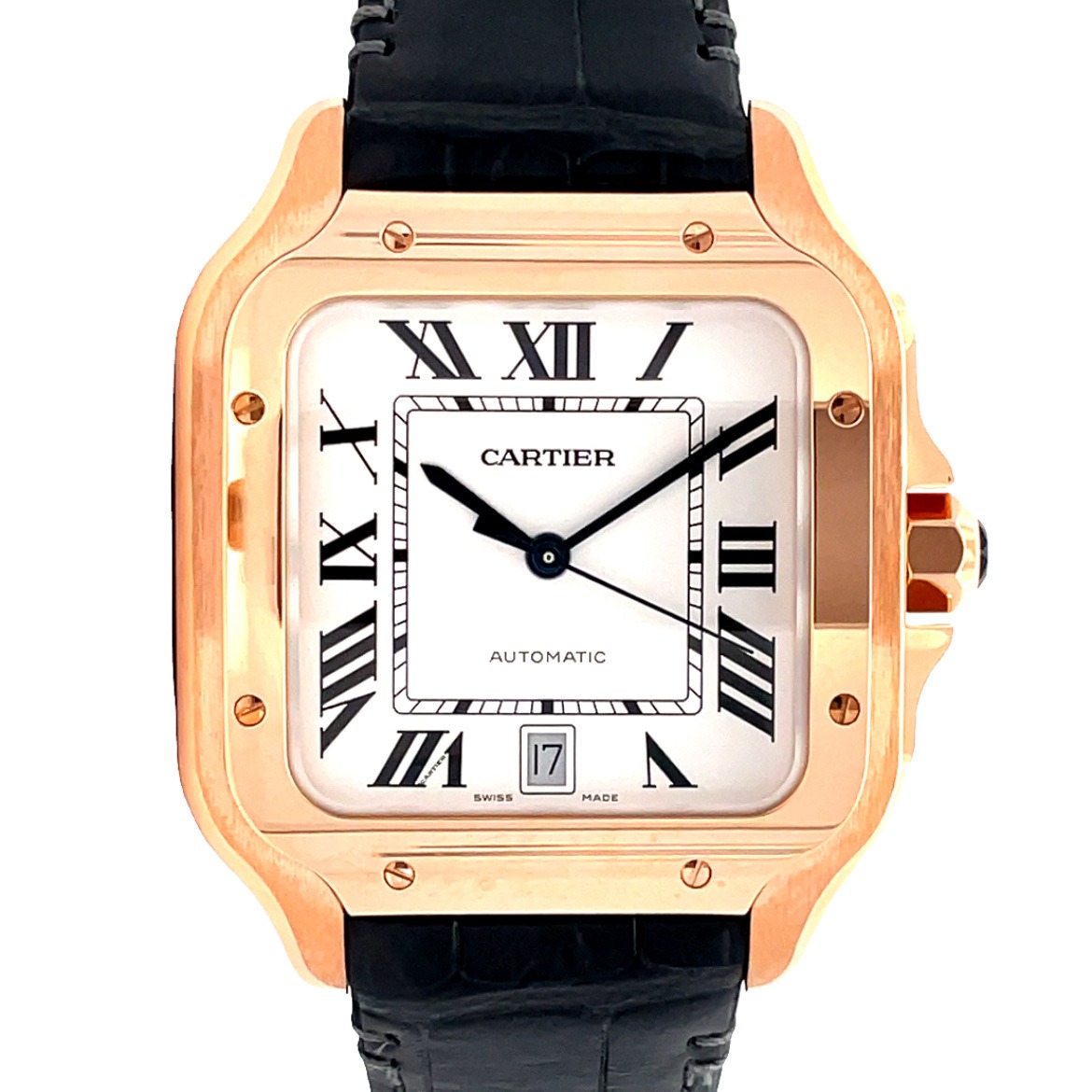 Cartier 39.8mm Santos De Cartier Large Model Rose Gold WGSA0019