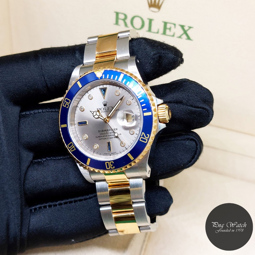 Rolex - Submariner Date Gold with Serti Dial