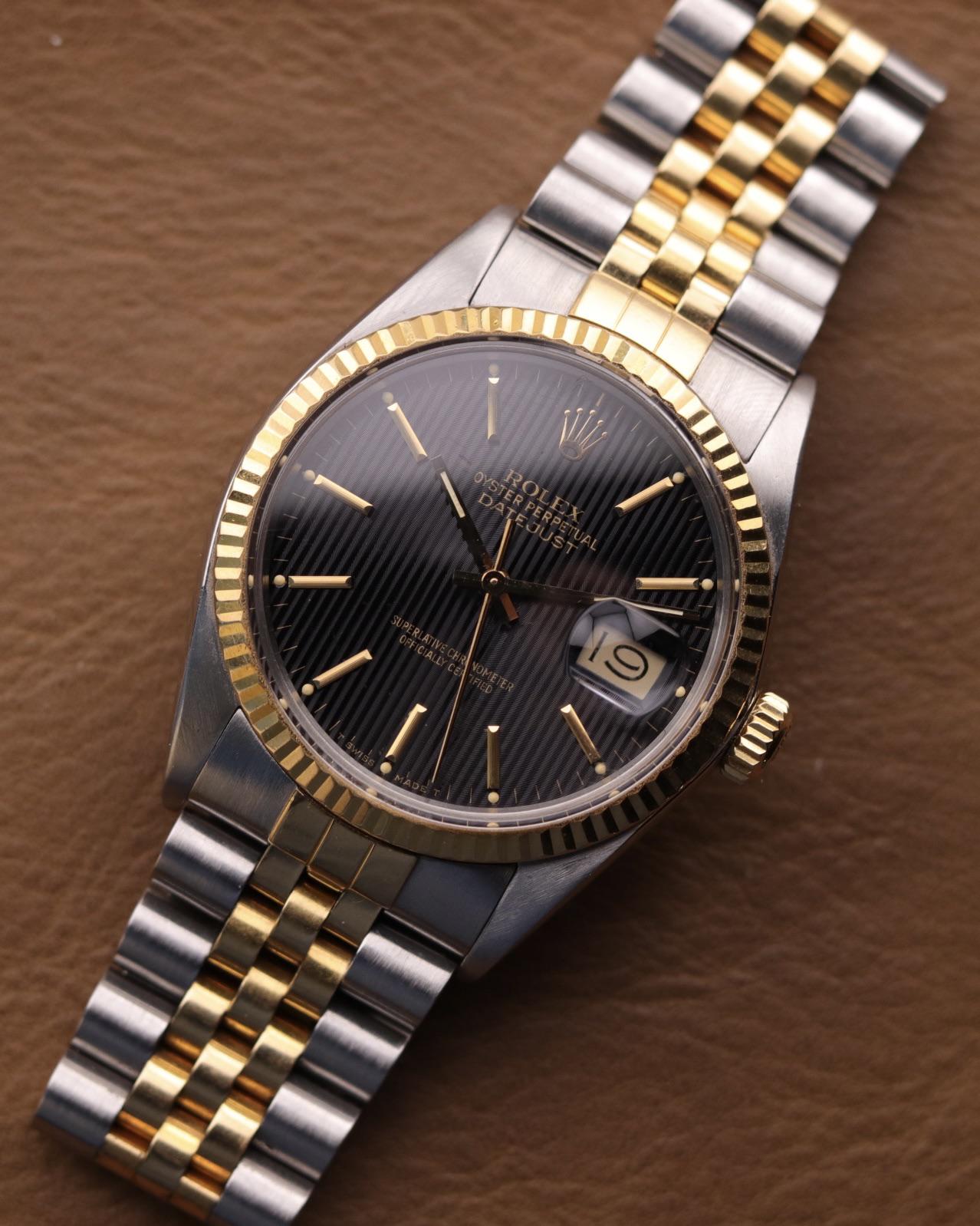 Rolex datejust 16013 outlet black dial