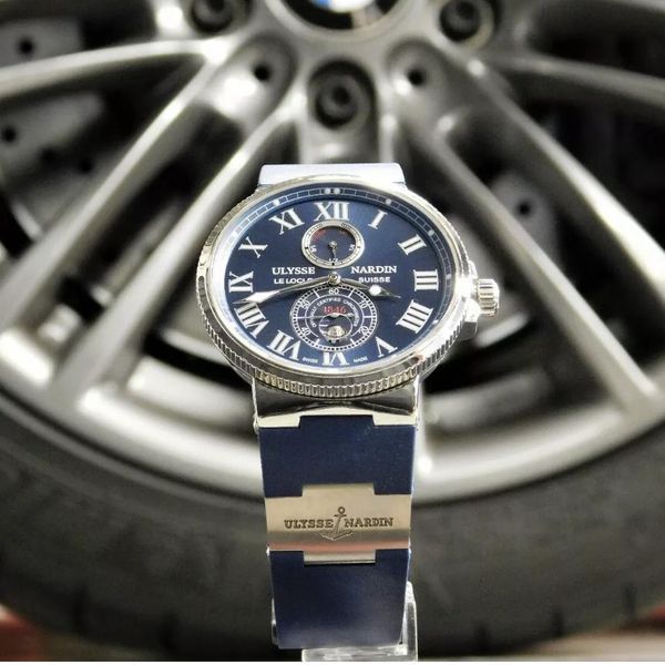 Ulysse nardin maxi marine chronometer 263-67 blue dial 43mm $4,950 ...