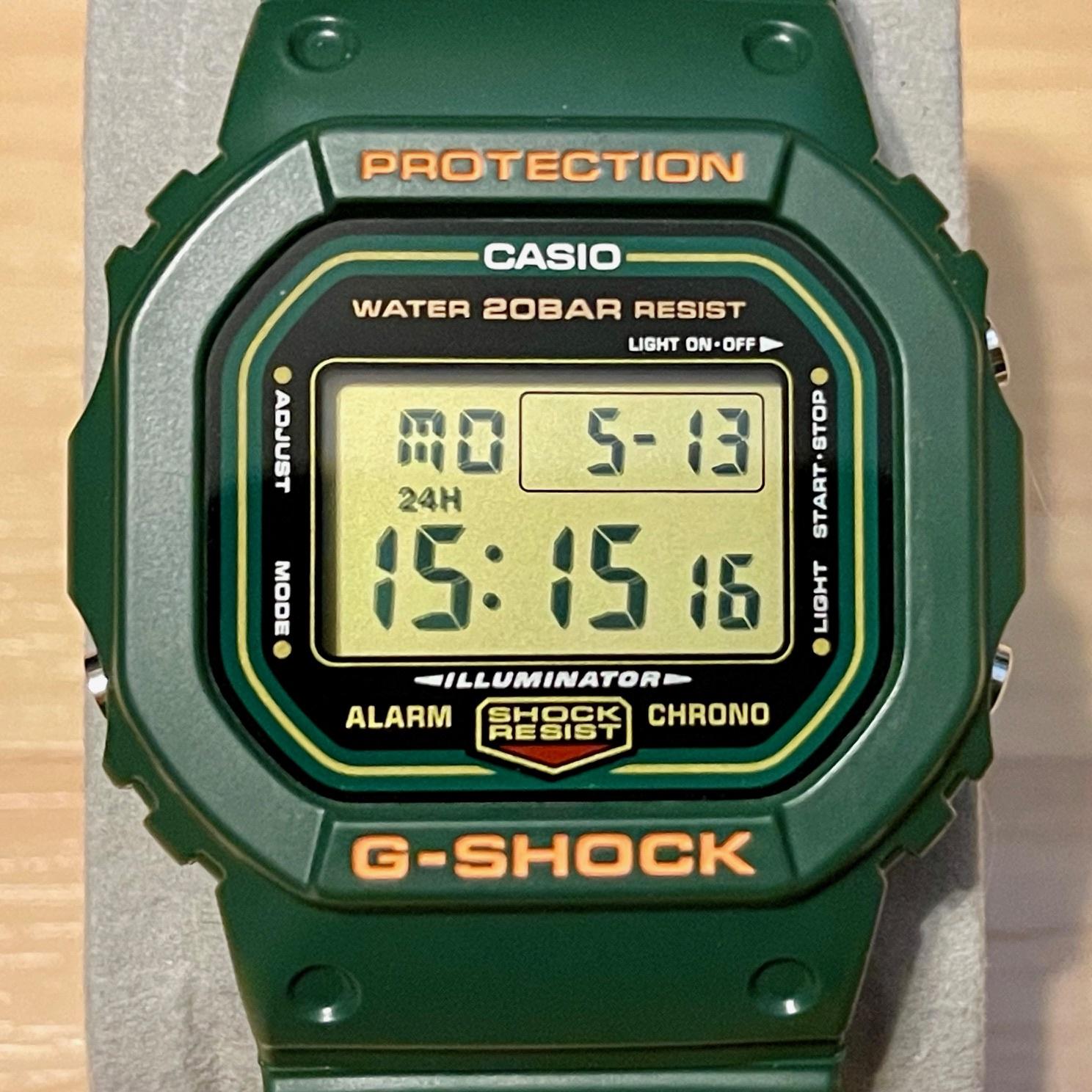 WTS] Casio G-Shock DW-5600RB-3 Origin Tributes Series Green Square