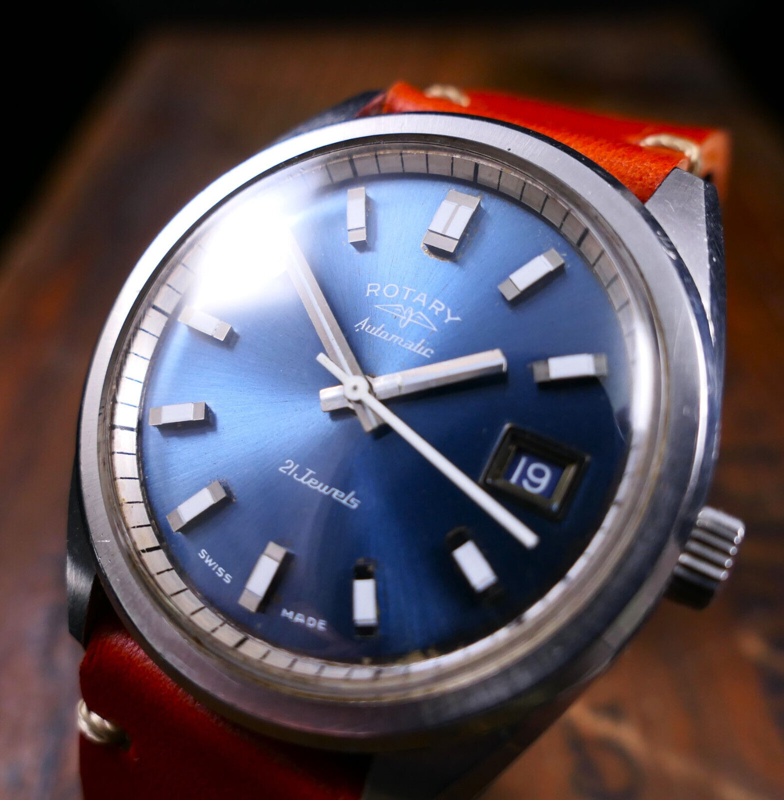 Blue on sale rotary watch